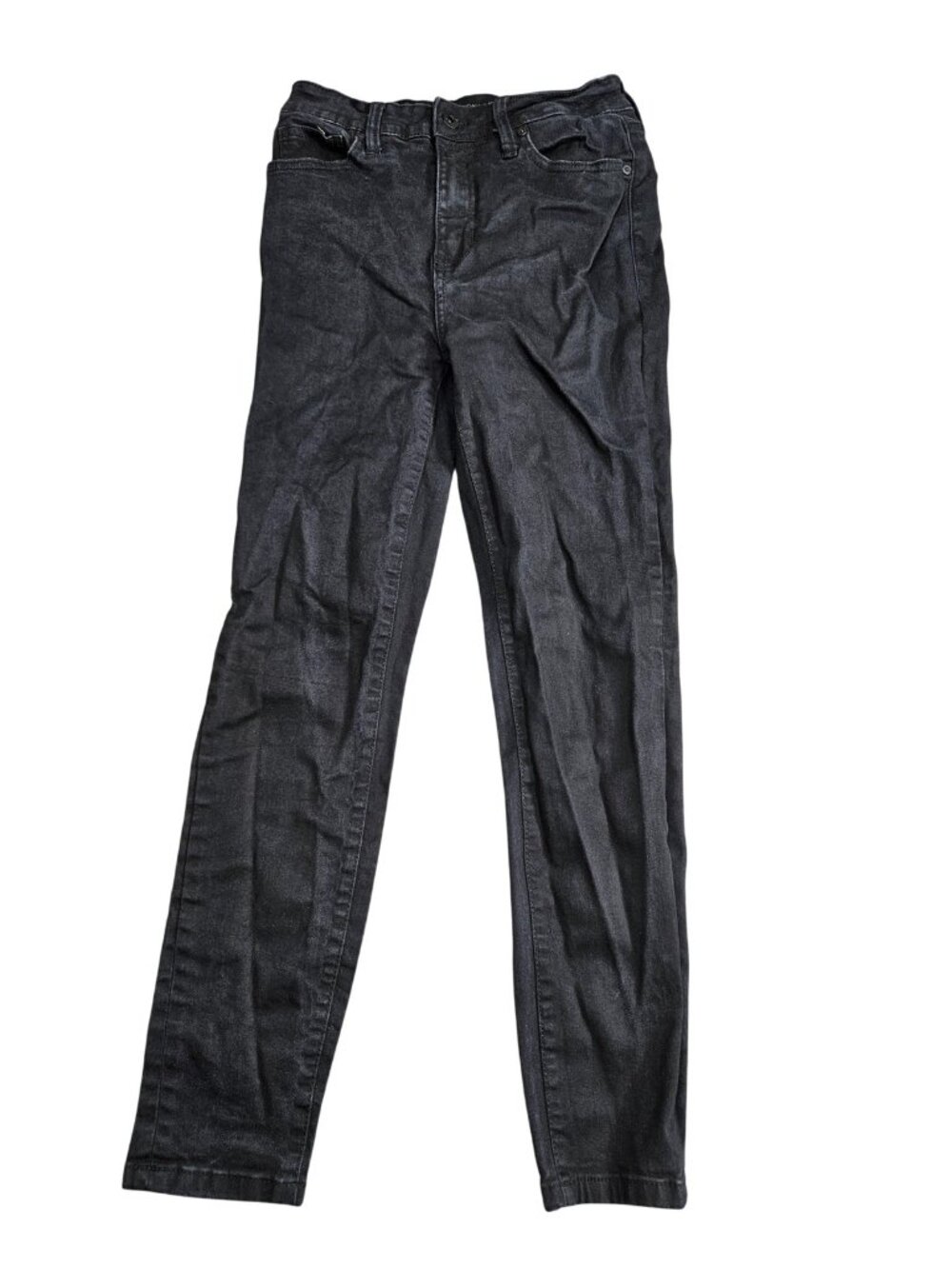 Kendall + Kylie The Contour High Rise Skinny Jeans Juniors 7/28 Charcoal Stretch